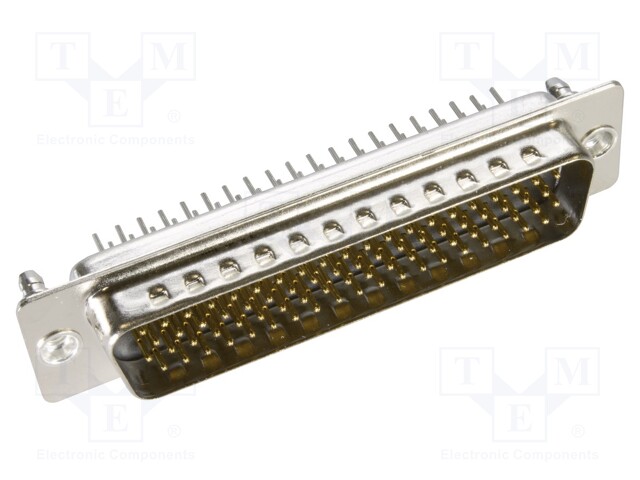 D Sub Connector, HD78, High Density, Plug, 78 Contacts, DD, Solder
