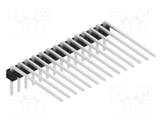 Connector: pin strips; pin header; male; PIN: 14; 2.54mm; THT; 1x14