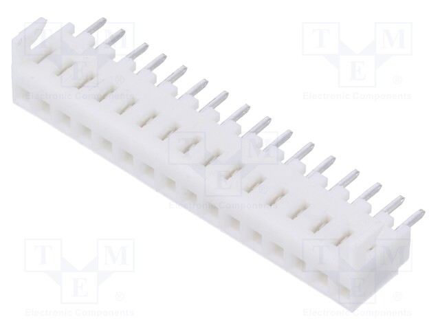 Socket; wire-board; male; KK 254; 2.54mm; PIN: 16; THT; 2.5A; tinned