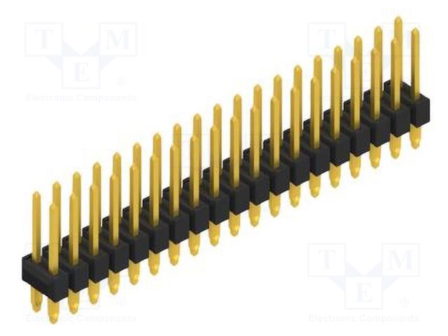 Connector: pin strips; pin header; male; PIN: 38; 2.54mm; THT; 2x19