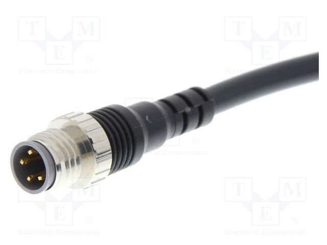 Connection lead; M8; PIN: 4; straight; male