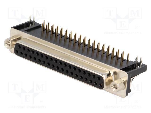 D-Sub; PIN: 37; socket; female; 9,4mm standard; Locking: screws