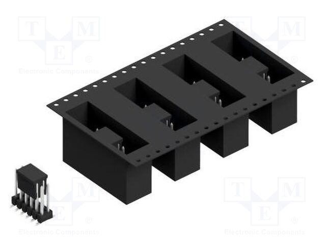 Connector: pin strips; pin header; male; PIN: 12; 2.54mm; SMT; 2x6