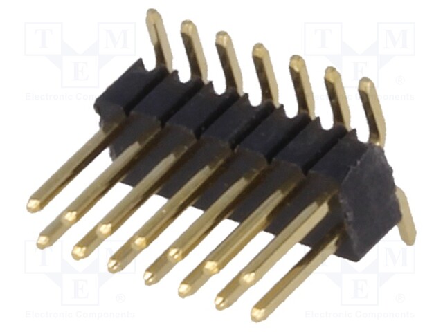 Pin header; pin strips; male; PIN: 14; vertical; 1.27mm; SMT; 2x7