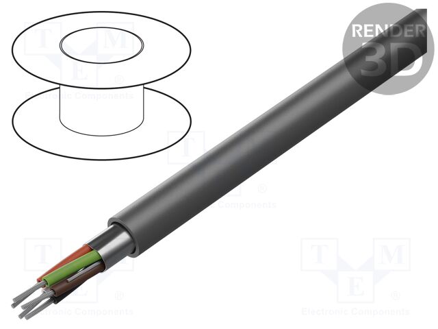 Wire; Alpha Essential C&C; 25x24AWG; unshielded; 300V; 305m; Cu