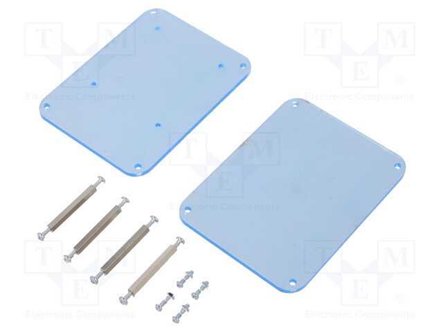 Enclosure: for computer; transparent; X: 80mm; Y: 110mm; Z: 45mm