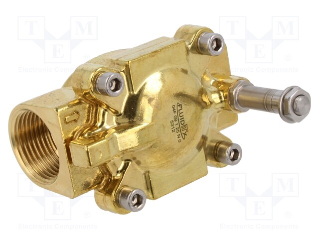 Electromagnetic valve; G 1"; Temp: -10÷80°C; Mat: brass; 25bar