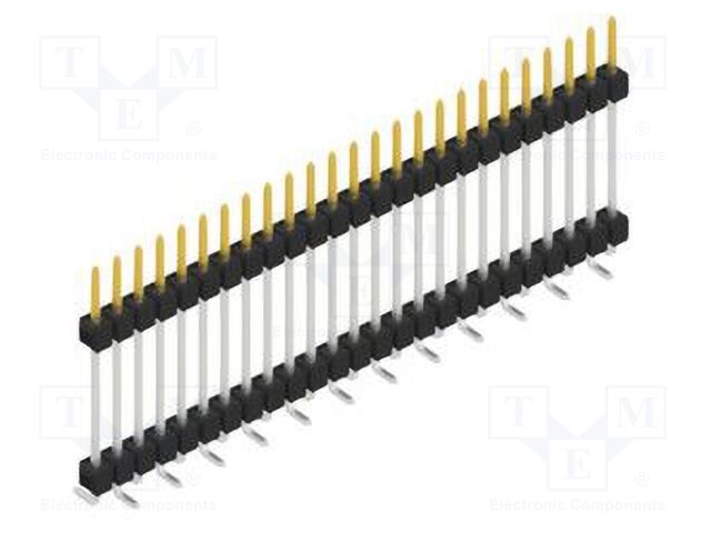 Connector: pin strips; pin header; male; PIN: 25; 2.54mm; SMT; 1x25