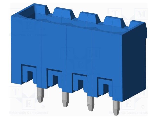 Connector: pluggable terminal block; socket; male; on PCBs