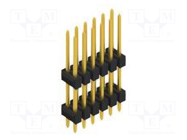 Connector: pin strips; pin header; male; PIN: 12; 2.54mm; THT; 2x6