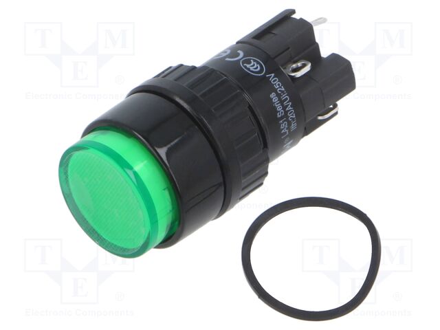 Switch: push-button; Pos: 2; SPDT; 2A/220VAC; 0.1A/220VDC; ON-(ON)