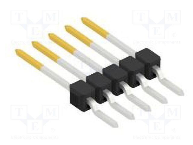 Connector: pin strips; pin header; male; PIN: 5; 2.54mm; SMT; 1x5