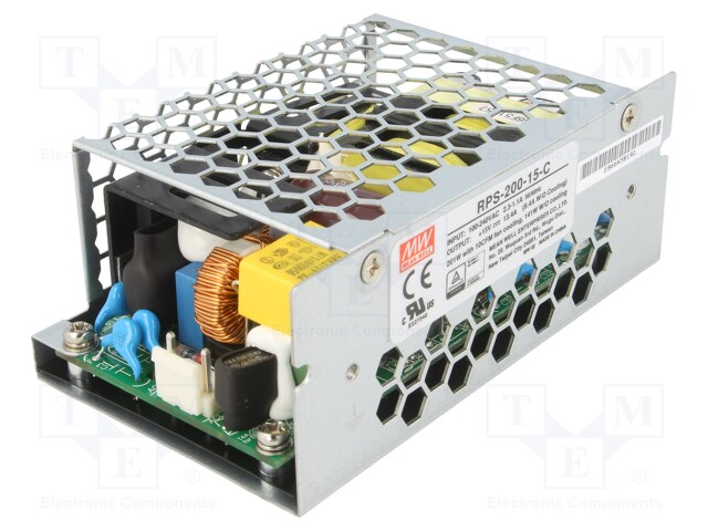 Power supply: switched-mode; 200W; 113÷370VDC; 80÷264VAC; OUT: 1