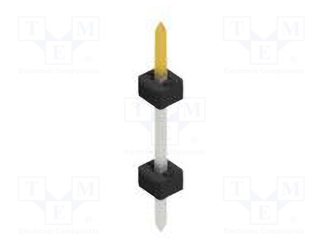 Connector: pin strips; pin header; male; PIN: 1; 2mm; THT; 1x1; 100V