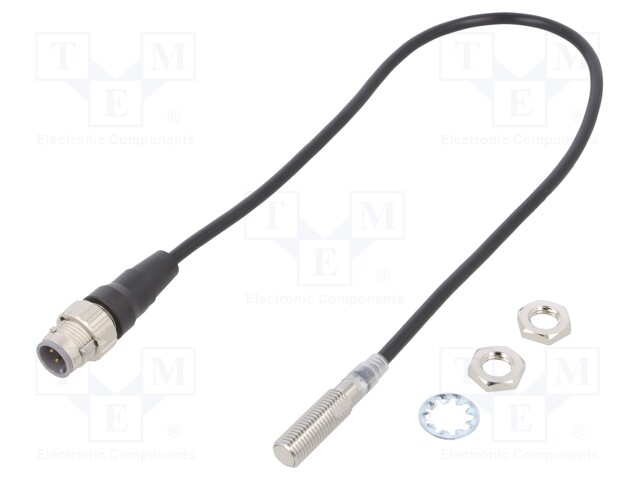 Sensor: inductive; OUT: PNP / NO; 0÷1.6mm; 10÷30VDC; M8; IP67; 200mA