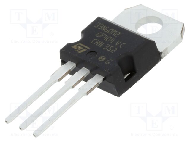 Power MOSFET, N Channel, 600 V, 26 A, 0.108 ohm, TO-220AB, Through Hole