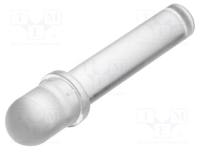 Fibre for LED; round; Ø5mm; Front: convex; straight