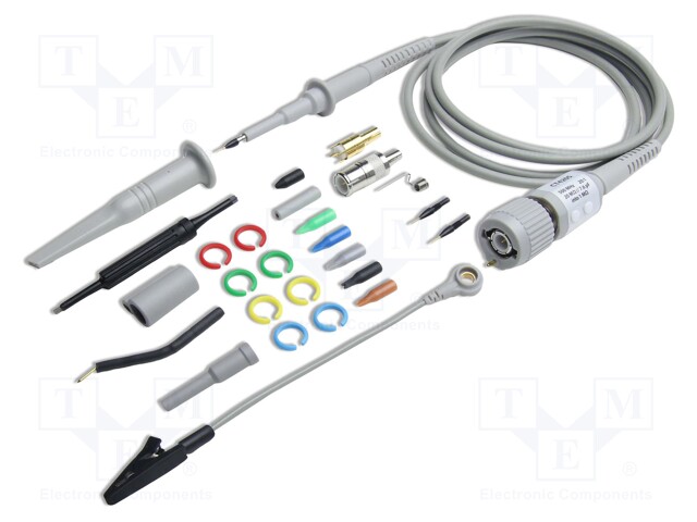 Probe: for oscilloscope; passive; 500MHz; 20MΩ; 0.7ns; 1m; C: 7.6pF