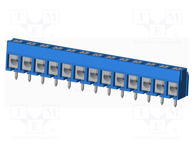 Connector: PCB terminal block; terminal; Plating: tinned; on PCBs