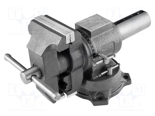 Vice; 100mm; twistable,with anvil