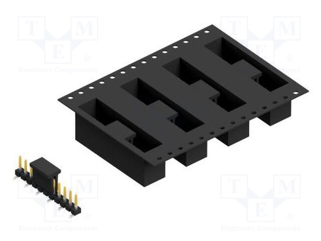 Connector: pin strips; pin header; male; PIN: 11; 2.54mm; SMT; 1x11