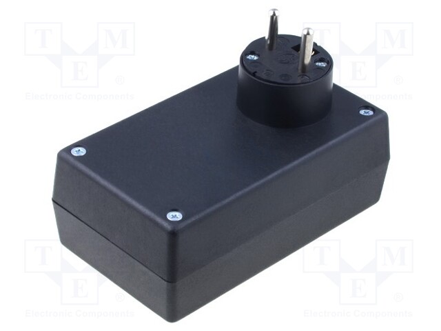 Enclosure: for power supplies; X: 71mm; Y: 120mm; Z: 45mm; black