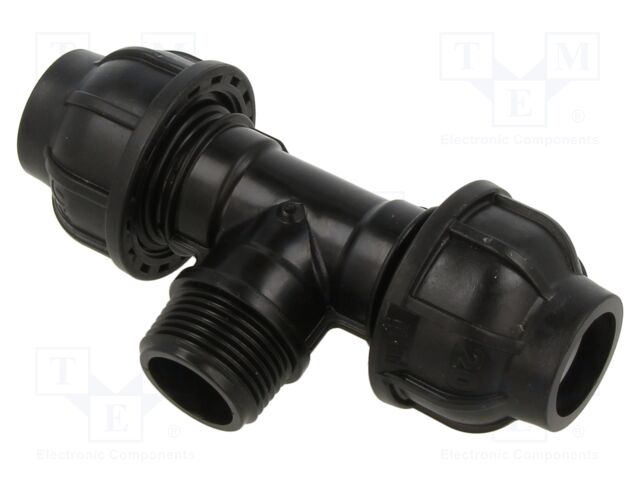 Splice terminal: clamping; for PE pipes; Plast; Medium: water