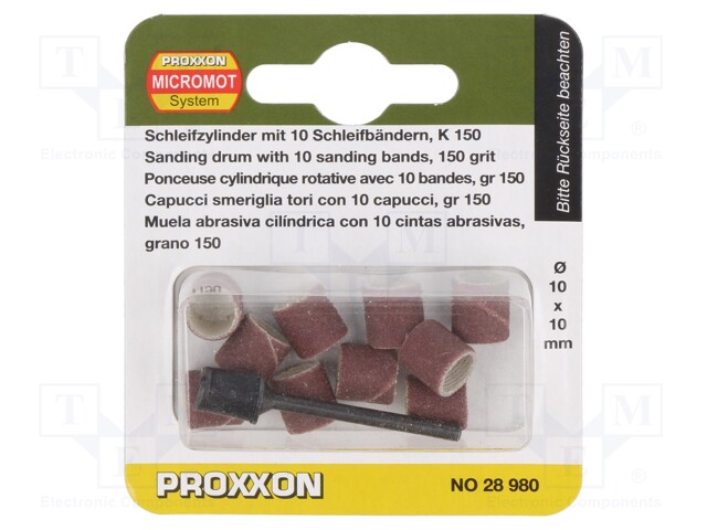 Wheel; corundum; Kit: mounting mandrel; 10pcs; Granularity: 150