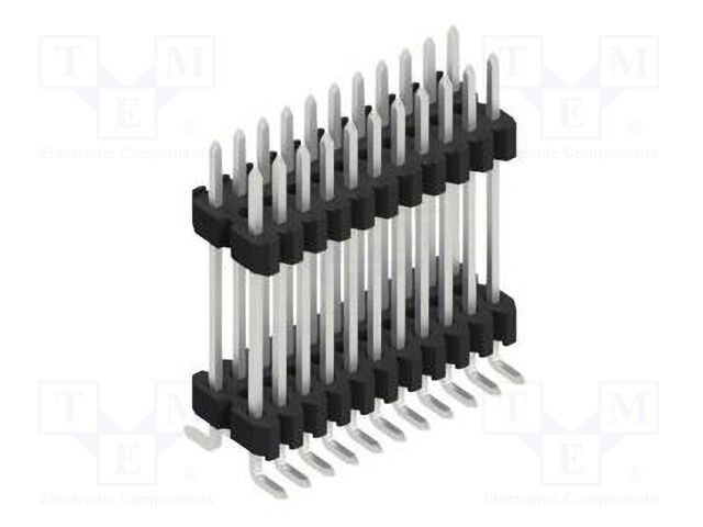 Connector: pin strips; pin header; male; PIN: 22; 1.27mm; SMT; 2x11