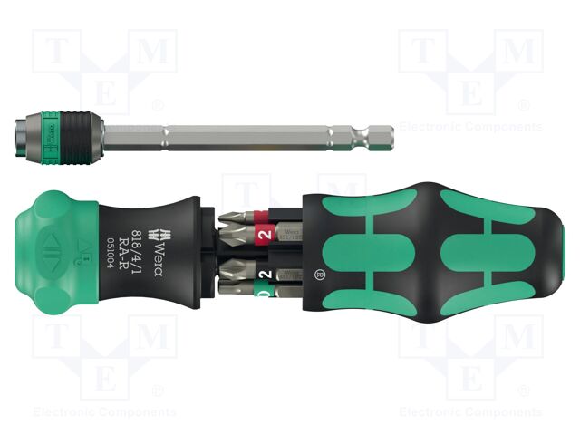 Kit: screwdriver; with ratchet; Phillips,Pozidriv®,slot,Torx®