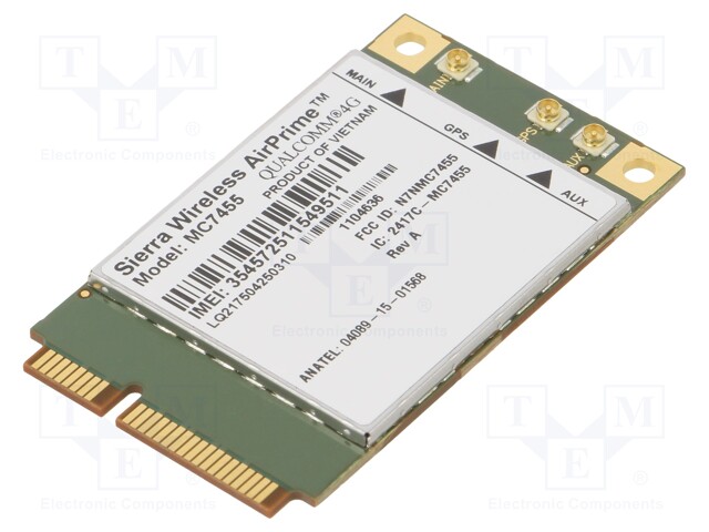 Module: GPS/LTE; 3G,4G; SMD; HSPA,HSPA+,LTE,UMTS,WCDMA