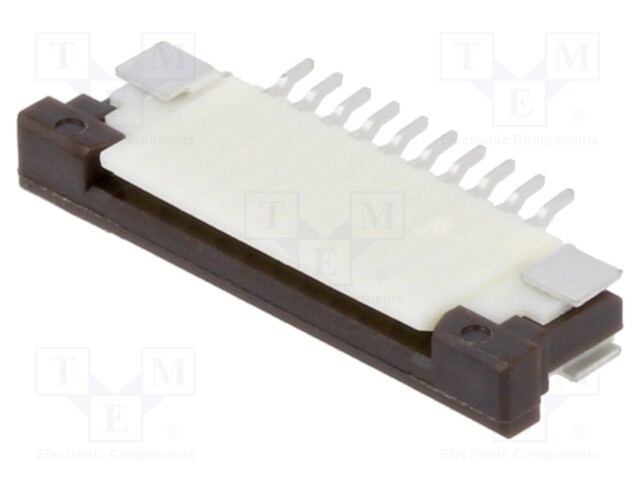 Connector: FFC (FPC); horizontal; PIN: 10; ZIF; SMT; 50V; 0.4A