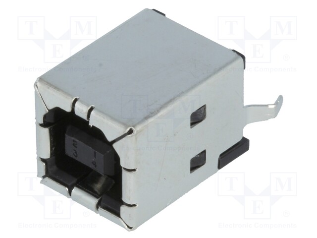 Socket; USB B; on PCBs; THT; PIN: 4; straight