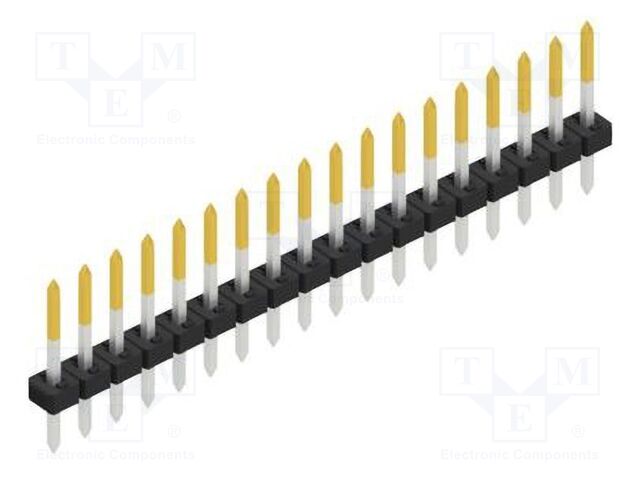 Connector: pin strips; pin header; male; PIN: 18; 2mm; THT; 1x18