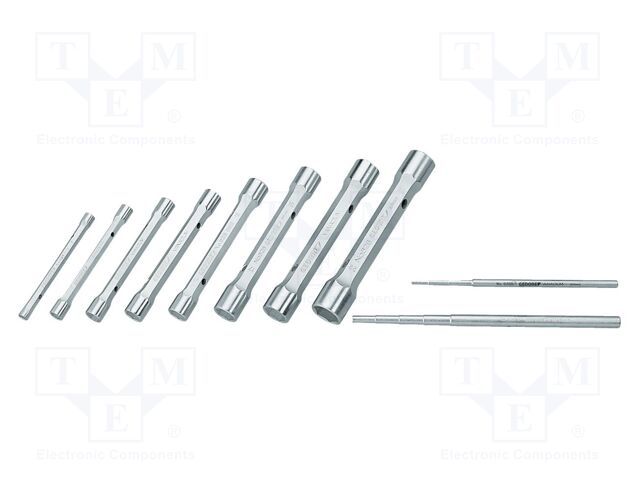 Wrench-set; tubular; 8pcs.