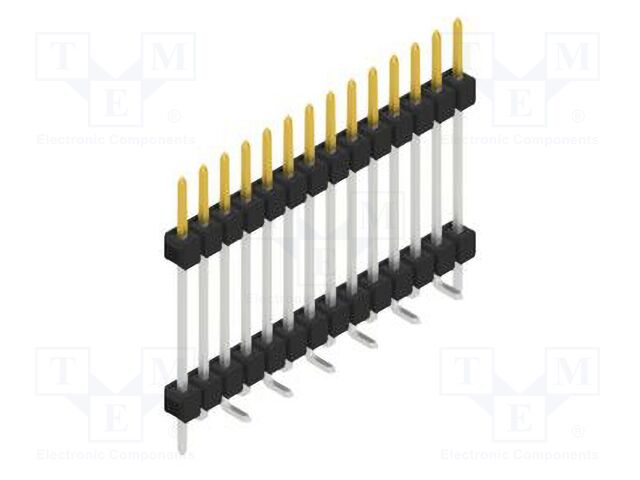 Connector: pin strips; pin header; male; PIN: 14; 2.54mm; SMT; 1x14