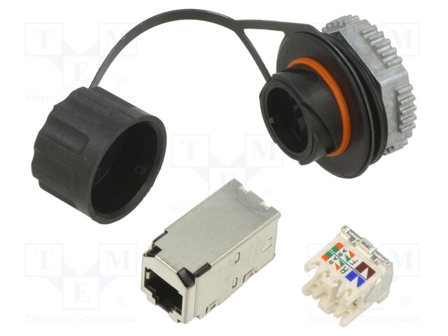 In-Line Adapter, RJ45, RJ45, Adaptor, In-Line, IndustrialNet TX6 Series, Jack, 8 Ways