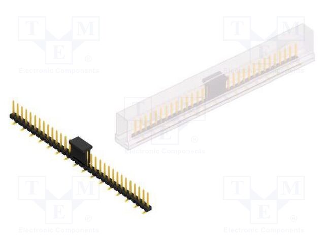 Connector: pin strips; pin header; male; PIN: 32; 2.54mm; SMT; 1x32
