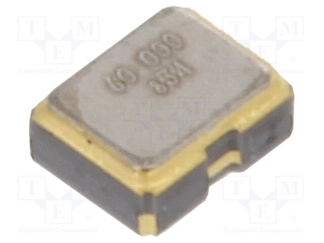 Resonator: quartz; 60MHz; 15pF; SMD; Body dim: 2x1.6x0.8mm; 10ms