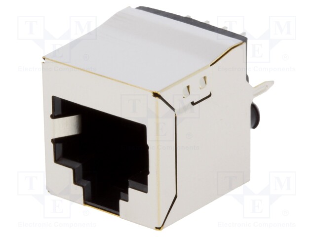 Socket; RJ45; PIN: 8; shielded; Layout: 8p8c; THT; straight