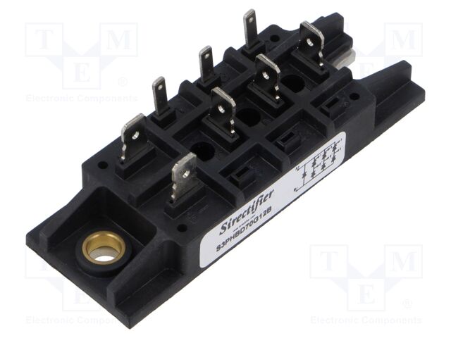 Bridge rectifier: half-controlled; Urmax: 1.2kV; If: 70A; FO-T-A