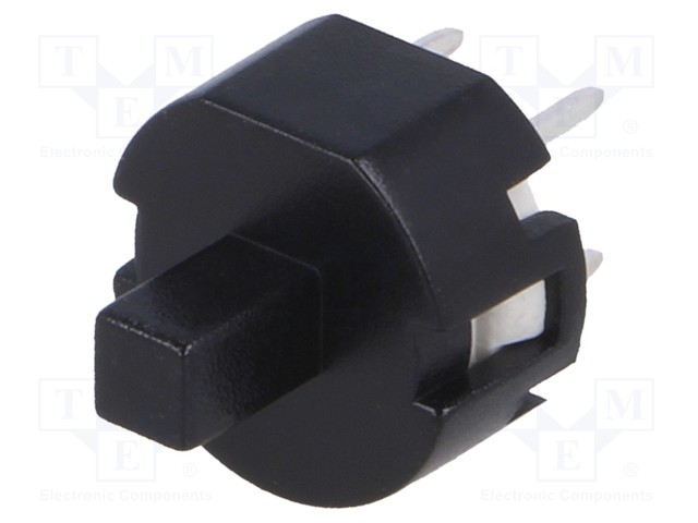 Switch: keypad; Pos: 2; SPST-NO; 0.01A/32VDC; black; Mounting: THT