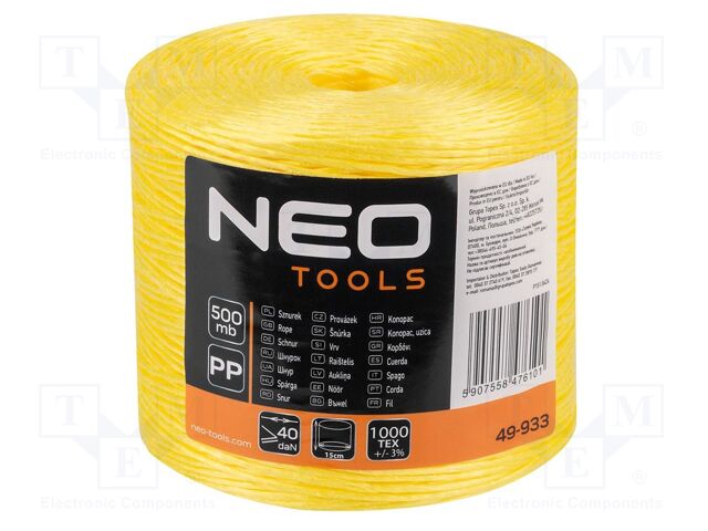 Twine; 500m; polypropylene
