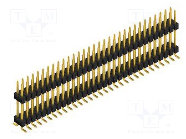 Connector: pin strips; pin header; male; PIN: 62; 2.54mm; SMT; 2x31