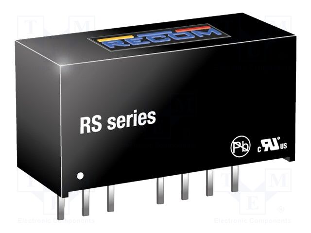 Converter: DC/DC; 2W; Uin: 4.5÷9V; Uout: 12VDC; Uout2: -12VDC; SIP8