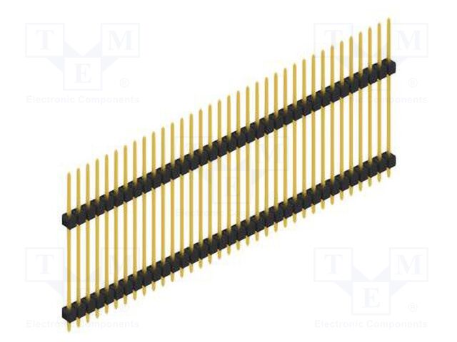 Connector: pin strips; pin header; male; PIN: 35; 2.54mm; THT; 1x35