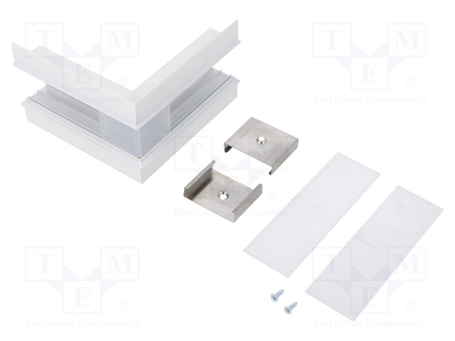 Connector 270°; white; aluminium; Application: VARIO30-05