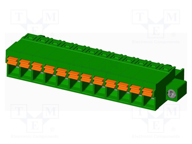 Connector: pluggable terminal block; plug; female; straight; 12A