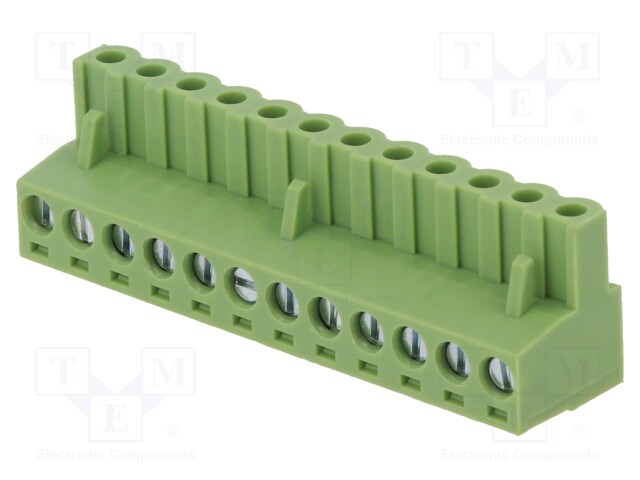 Pluggable terminal block; 5.08mm; ways: 12; straight; plug; female