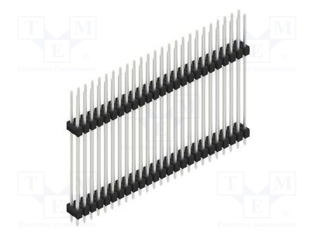 Connector: pin strips; pin header; male; PIN: 50; 2.54mm; THT; 2x25